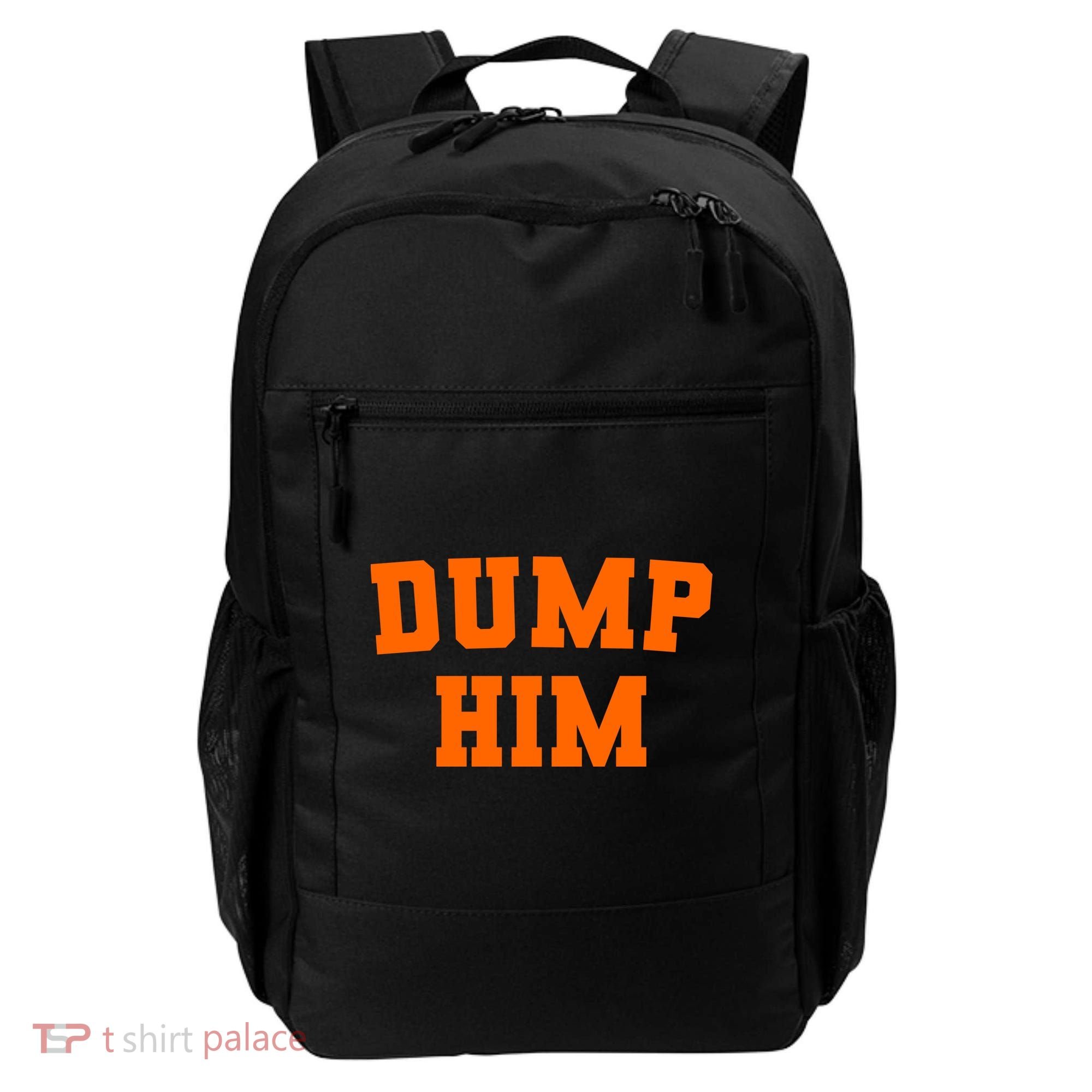 Dump Him Light Blue Orange Meme Iconic Music Backpack