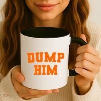 Dump Him Light Blue Orange Meme Iconic Music Coffee Mug thumb 3