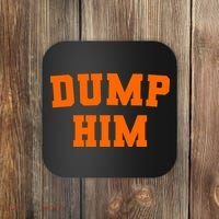 Dump Him Light Blue Orange Meme Iconic Music Coaster thumb 0