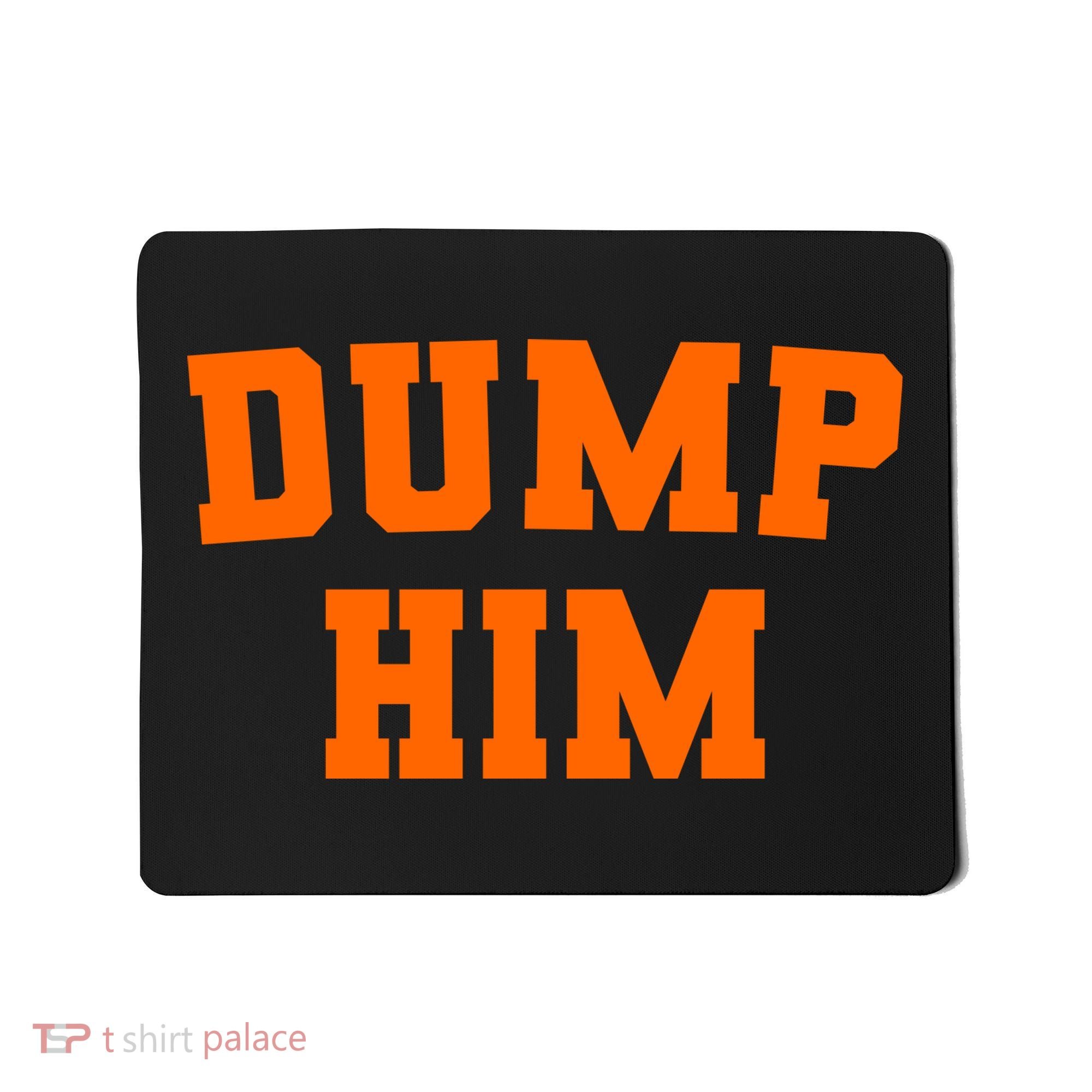 Dump Him Light Blue Orange Meme Iconic Music Mousepad
