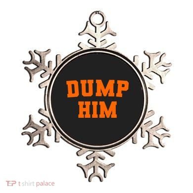 Dump Him Light Blue Orange Meme Iconic Music Ornament