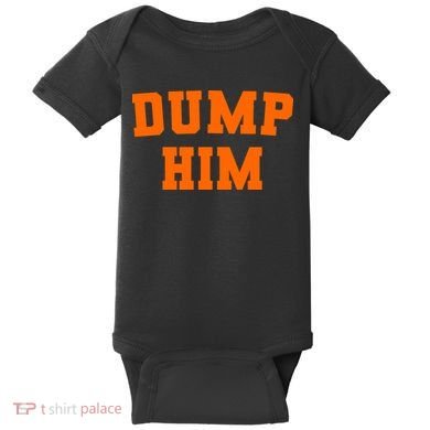 Dump Him Light Blue Orange Meme Iconic Music Baby Bodysuit