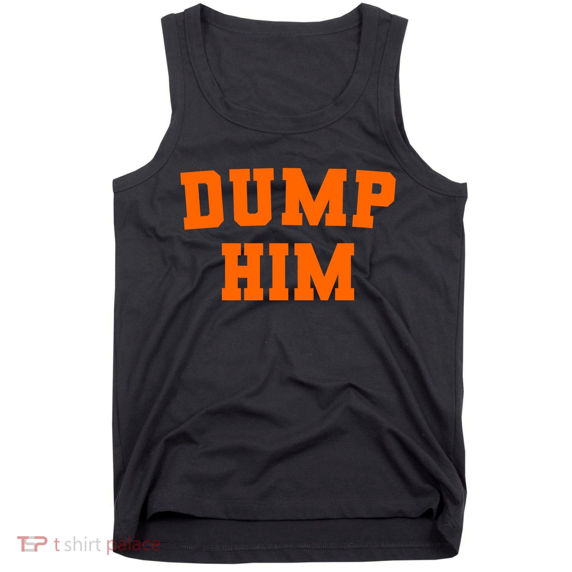 Dump Him Light Blue Orange Meme Iconic Music Tank Top
