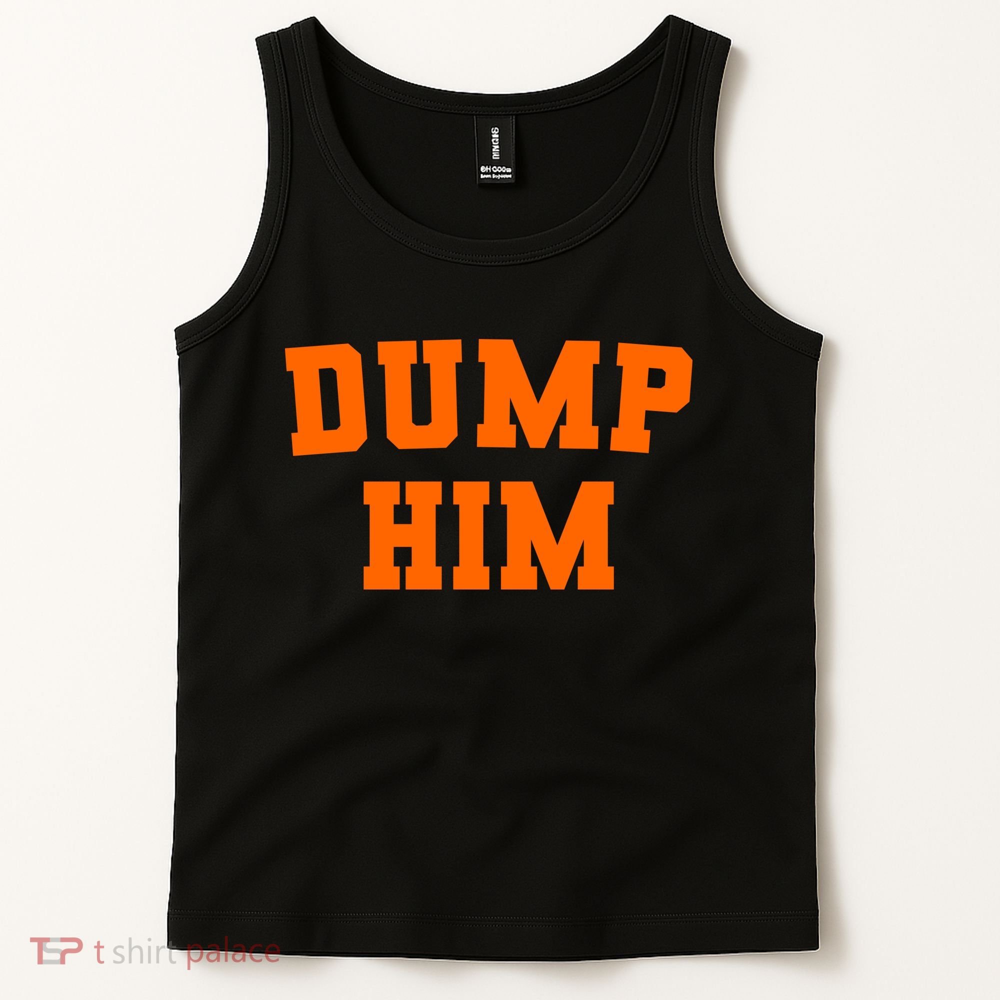 Dump Him Light Blue Orange Meme Iconic Music Tank Top