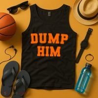 Dump Him Light Blue Orange Meme Iconic Music Tank Top thumb 4