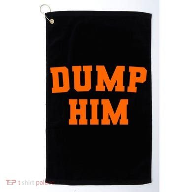 Dump Him Light Blue Orange Meme Iconic Music Golf Towel