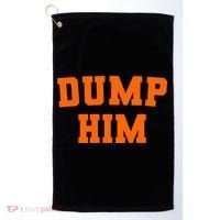 Dump Him Light Blue Orange Meme Iconic Music Golf Towel thumb 0