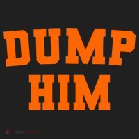 Dump Him Light Blue Orange Meme Iconic Music Golf Towel thumb 3