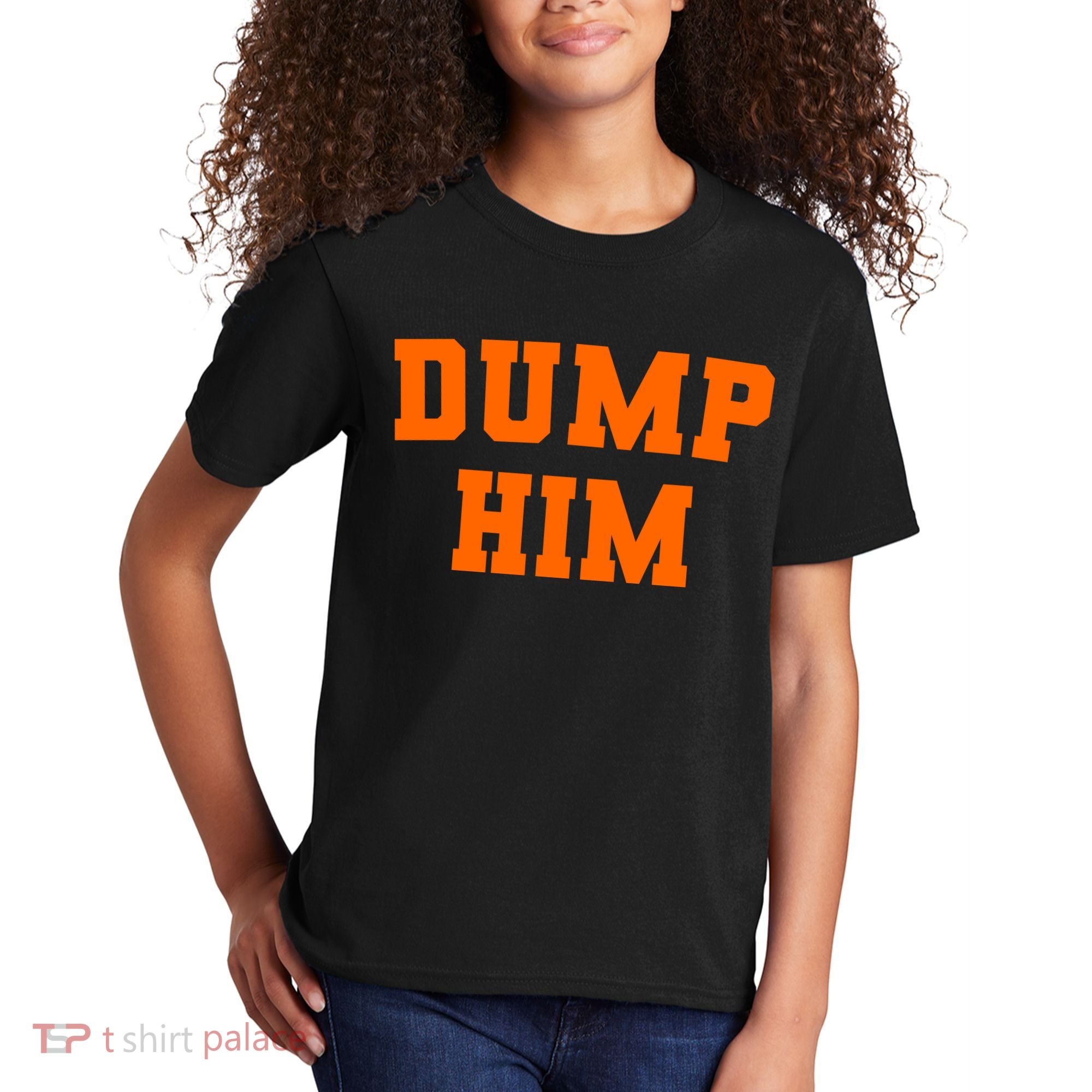Dump Him Light Blue Orange Meme Iconic Music Kids T-Shirt