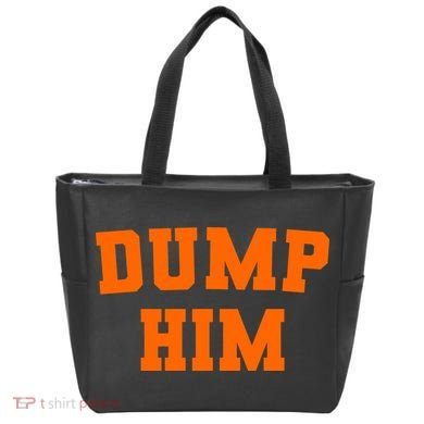 Dump Him Light Blue Orange Meme Iconic Music Tote Bag