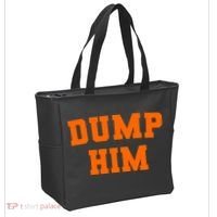 Dump Him Light Blue Orange Meme Iconic Music Tote Bag thumb 2