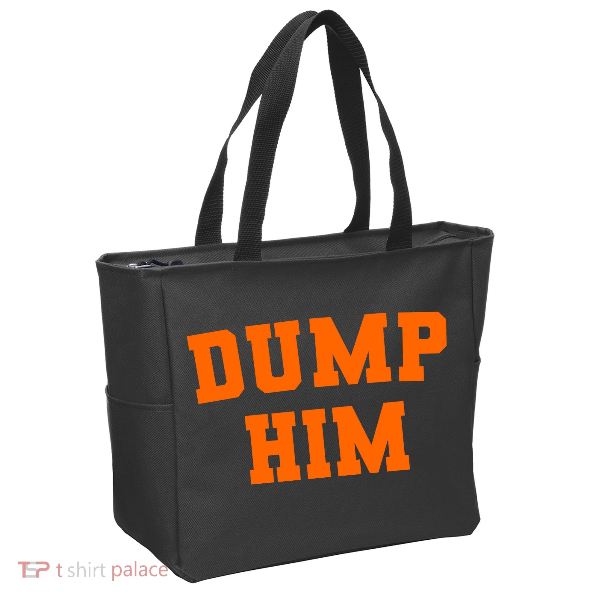Dump Him Light Blue Orange Meme Iconic Music Tote Bag
