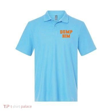 Dump Him Light Blue Orange Meme Iconic Music Polo