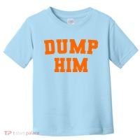 Dump Him Light Blue Orange Meme Iconic Music Toddler T-Shirt thumb 0