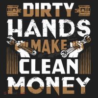 Dirty Hands Make Clean Money Funny Mechanic Gift Tumbler thumb 3