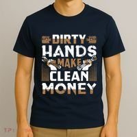 Dirty Hands Make Clean Money Funny Mechanic Gift T-Shirt thumb 3