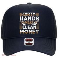 Dirty Hands Make Clean Money Funny Mechanic Gift Hat thumb 0