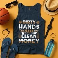 Dirty Hands Make Clean Money Funny Mechanic Gift Tank Top thumb 4