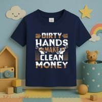 Dirty Hands Make Clean Money Funny Mechanic Gift Toddler T-Shirt thumb 3