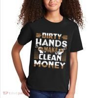 Dirty Hands Make Clean Money Funny Mechanic Gift Kids T-Shirt thumb 2