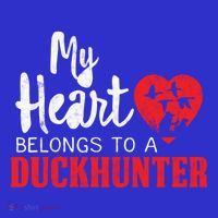 Duck Hunting My Heart Belongs To A Duckhunter Gift Wife Mom Gift T-Shirt thumb 7
