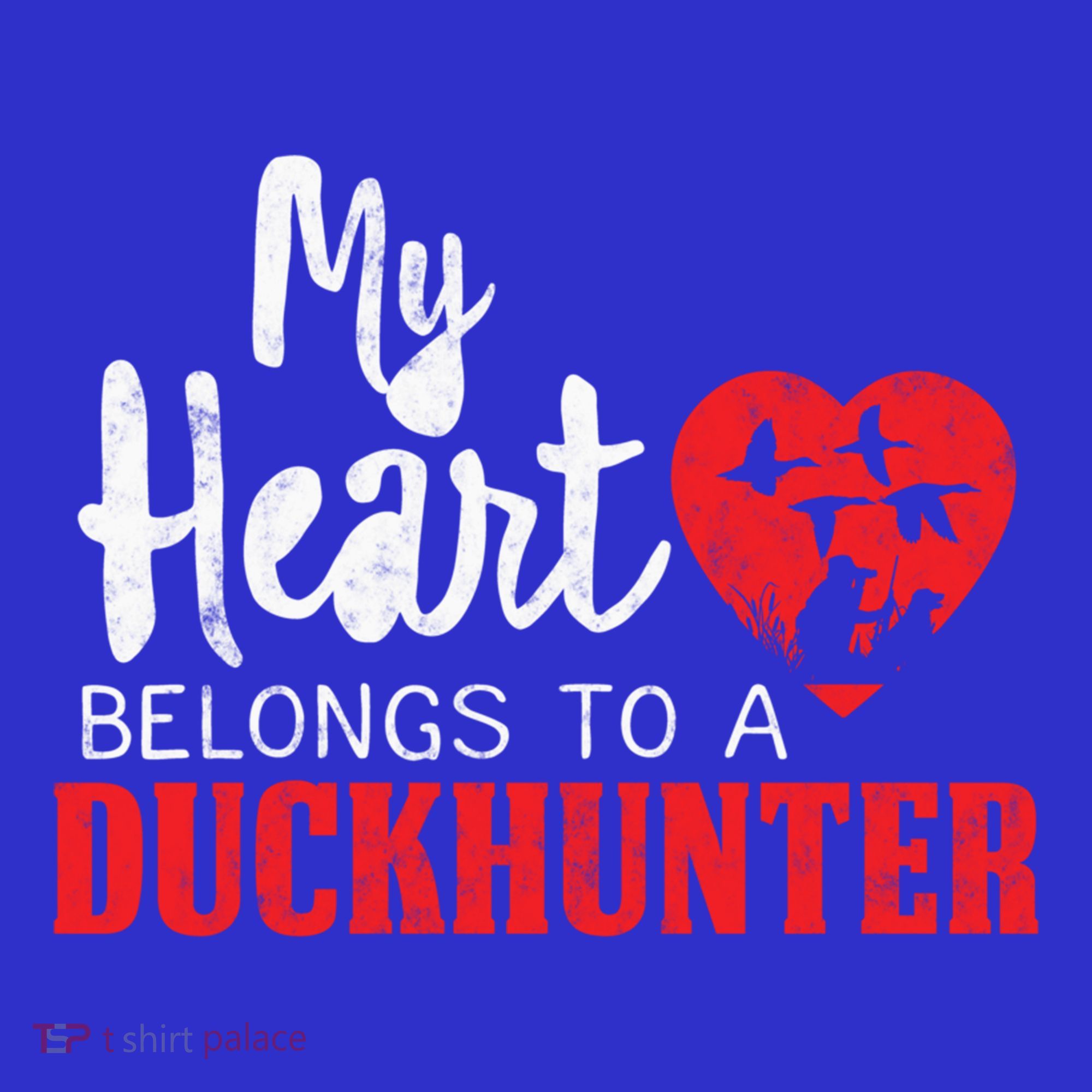 Duck Hunting My Heart Belongs To A Duckhunter Gift Wife Mom Gift T-Shirt