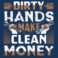 Dirty Hands Make Clean Money Funny Mechanic Gift Hat thumb 2
