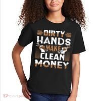 Dirty Hands Make Clean Money Funny Mechanic Gift Kids T-Shirt thumb 2