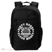 Dirty Hands Make Clean Money Funny Mechanic Mechanist Backpack thumb 0