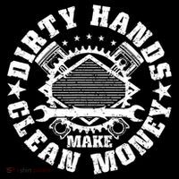 Dirty Hands Make Clean Money Funny Mechanic Mechanist Women's Hoodie thumb 2