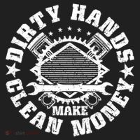 Dirty Hands Make Clean Money Funny Mechanic Mechanist Tumbler thumb 3