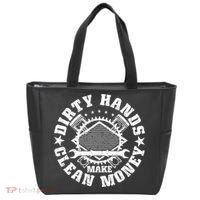 Dirty Hands Make Clean Money Funny Mechanic Mechanist Tote Bag thumb 0