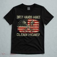 Dirty Hands Make Clean Money Funny Repair Mechanic T-Shirt thumb 5