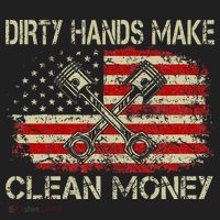Dirty Hands Make Clean Money Funny Repair Mechanic Beanie thumb 2