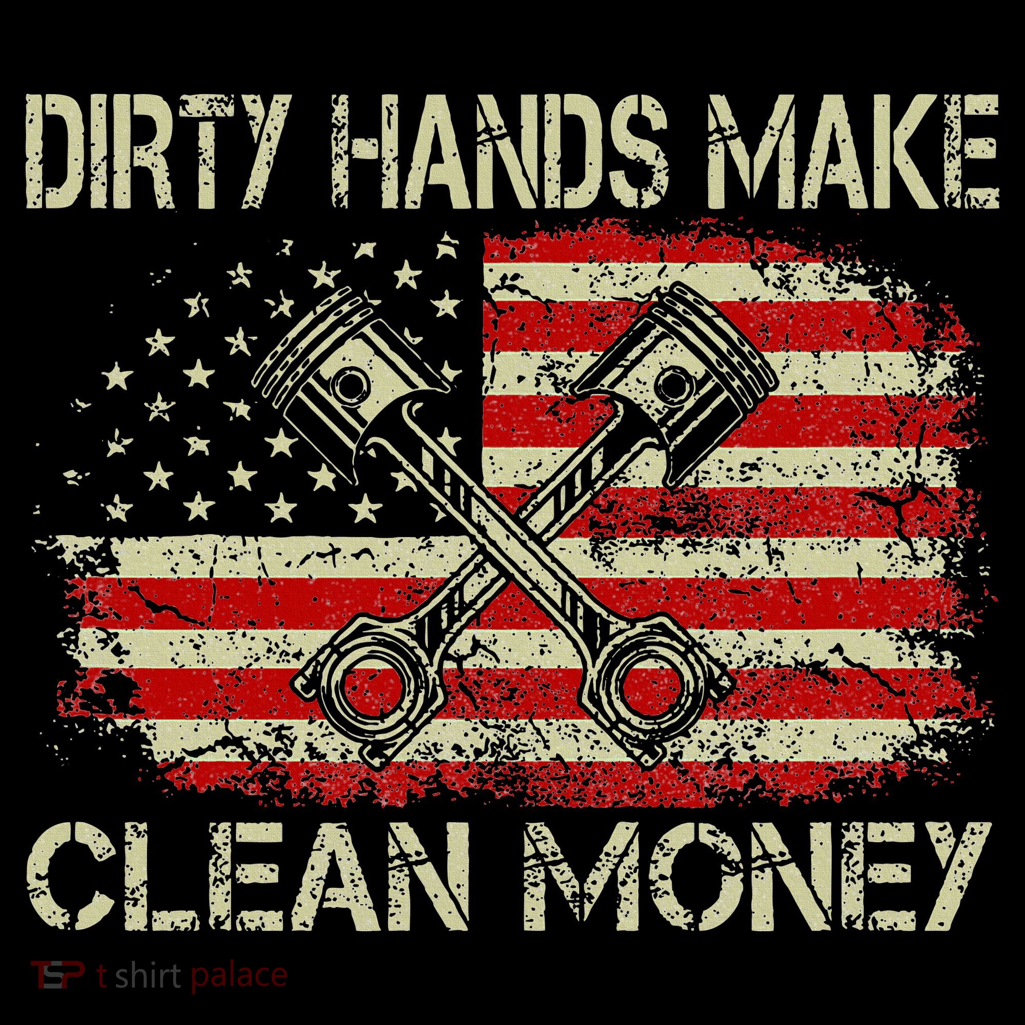 Dirty Hands Make Clean Money Funny Repair Mechanic Women's Hoodie