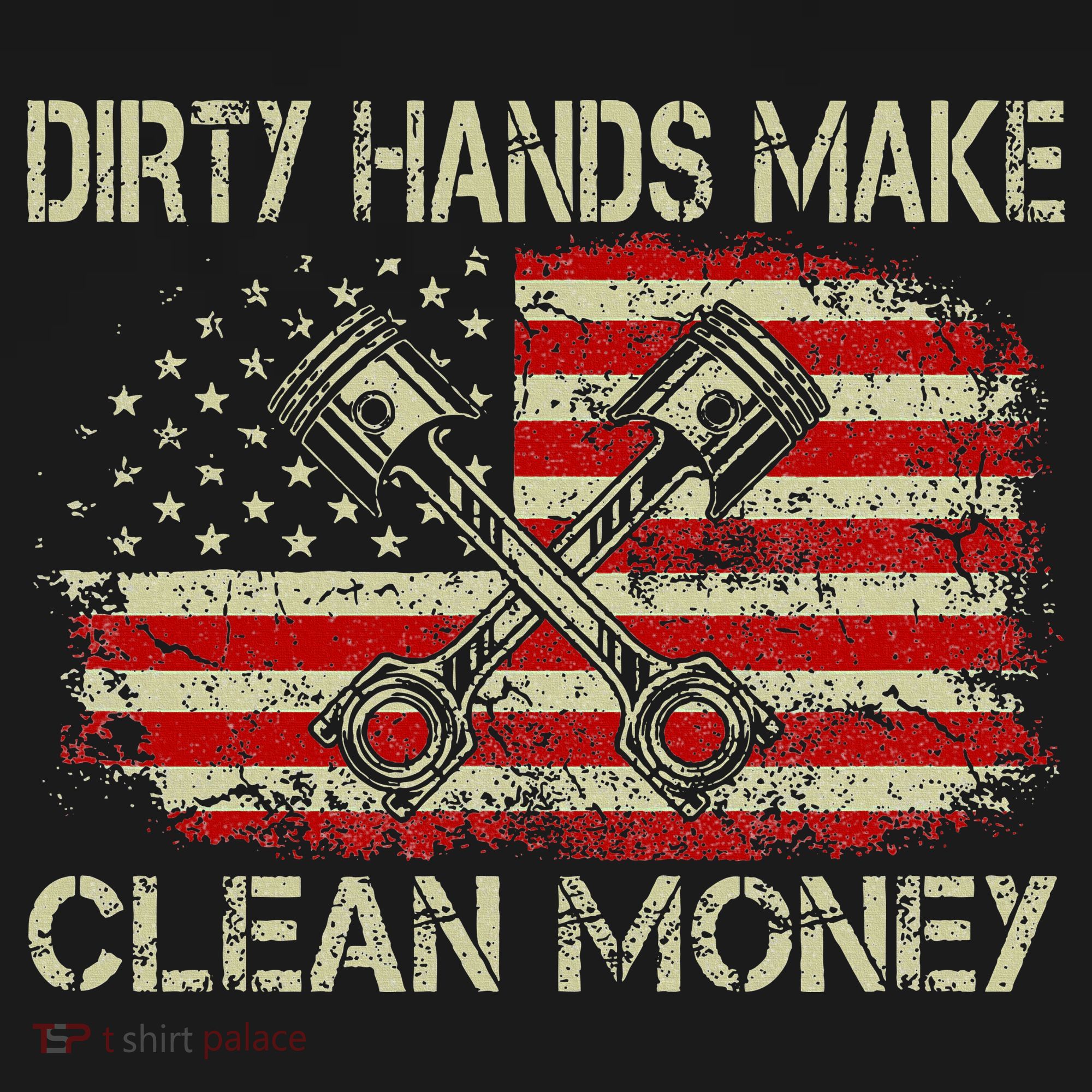 Dirty Hands Make Clean Money Funny Repair Mechanic Mousepad