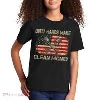 Dirty Hands Make Clean Money Funny Repair Mechanic Kids T-Shirt thumb 2