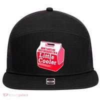 Don't Hate Me Because I'm A Little Cooler 7 Panel Mesh Trucker Snapback Hat thumb 0