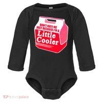 Don't Hate Me Because I'm A Little Cooler Baby Long Sleeve Bodysuit thumb 0
