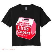 Don't Hate Me Because I'm A Little Cooler Women's Crop Top Tee thumb 0
