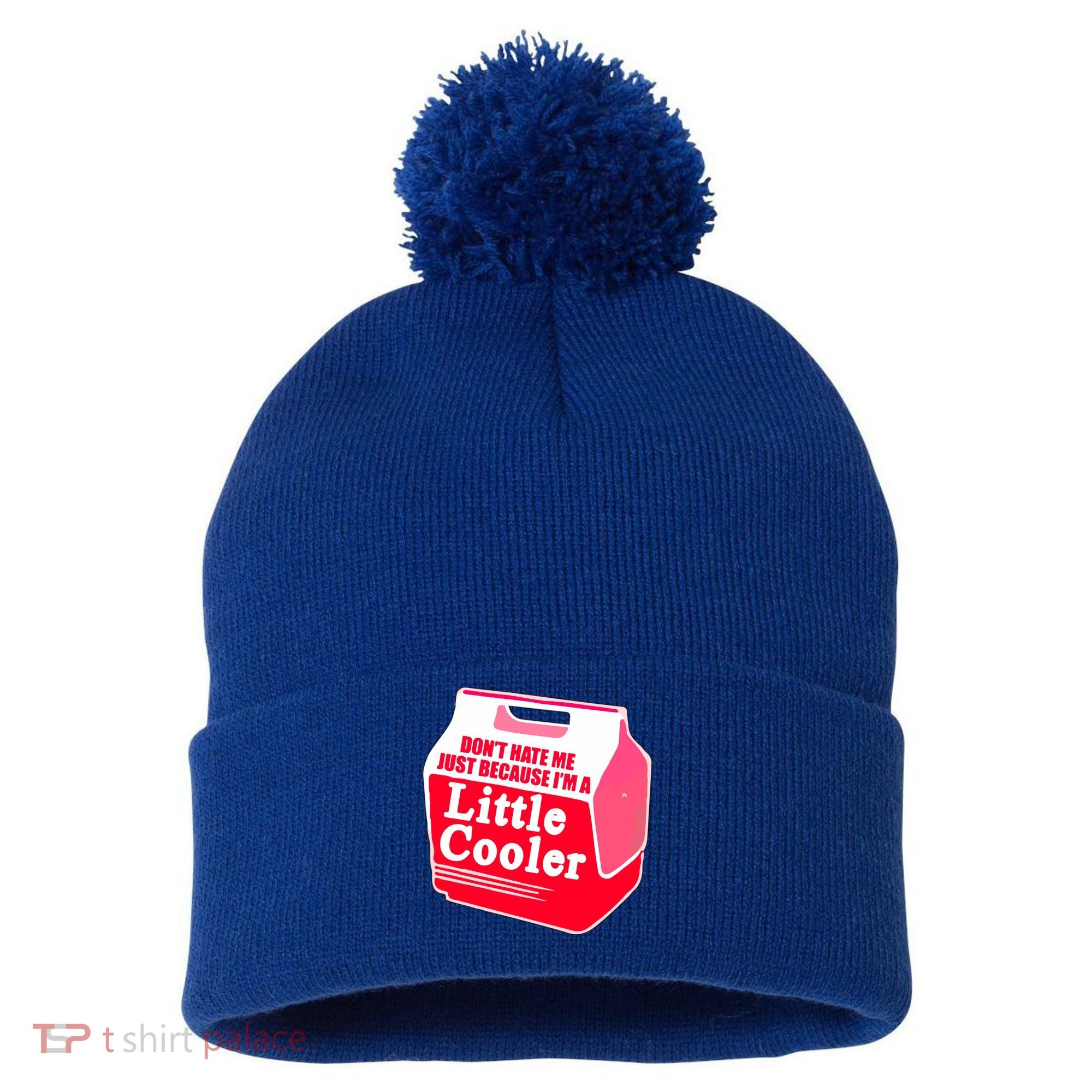 Don't Hate Me Because I'm A Little Cooler Pom Pom 12in Knit Beanie