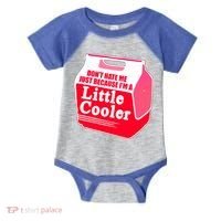 Don't Hate Me Because I'm A Little Cooler Infant Baby Jersey Bodysuit thumb 0