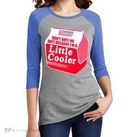 Don't Hate Me Because I'm A Little Cooler Women's Tri-Blend 3/4-Sleeve Raglan Shirt thumb 2