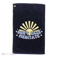 Don’T Hate Meditate Golf Towel thumb 0
