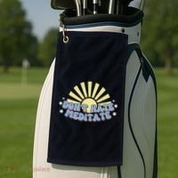 Don’T Hate Meditate Golf Towel thumb 2