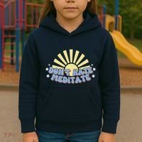 Don’T Hate Meditate Kids Hoodie thumb 3