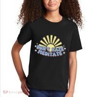 Don’T Hate Meditate Kids T-Shirt thumb 2