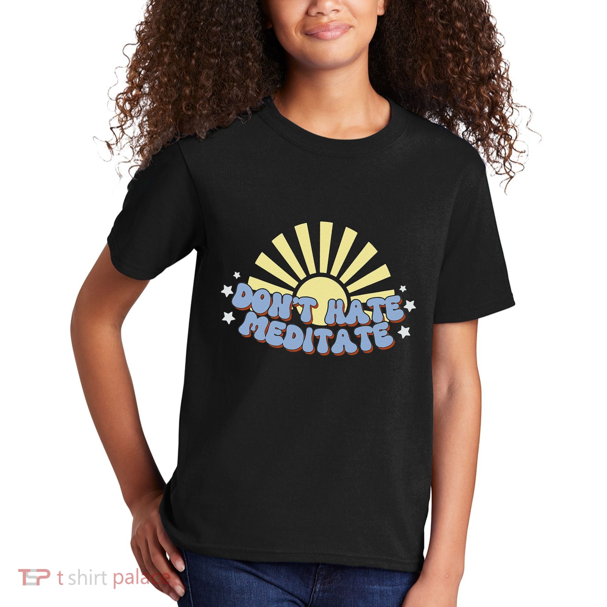 Don’T Hate Meditate Kids T-Shirt