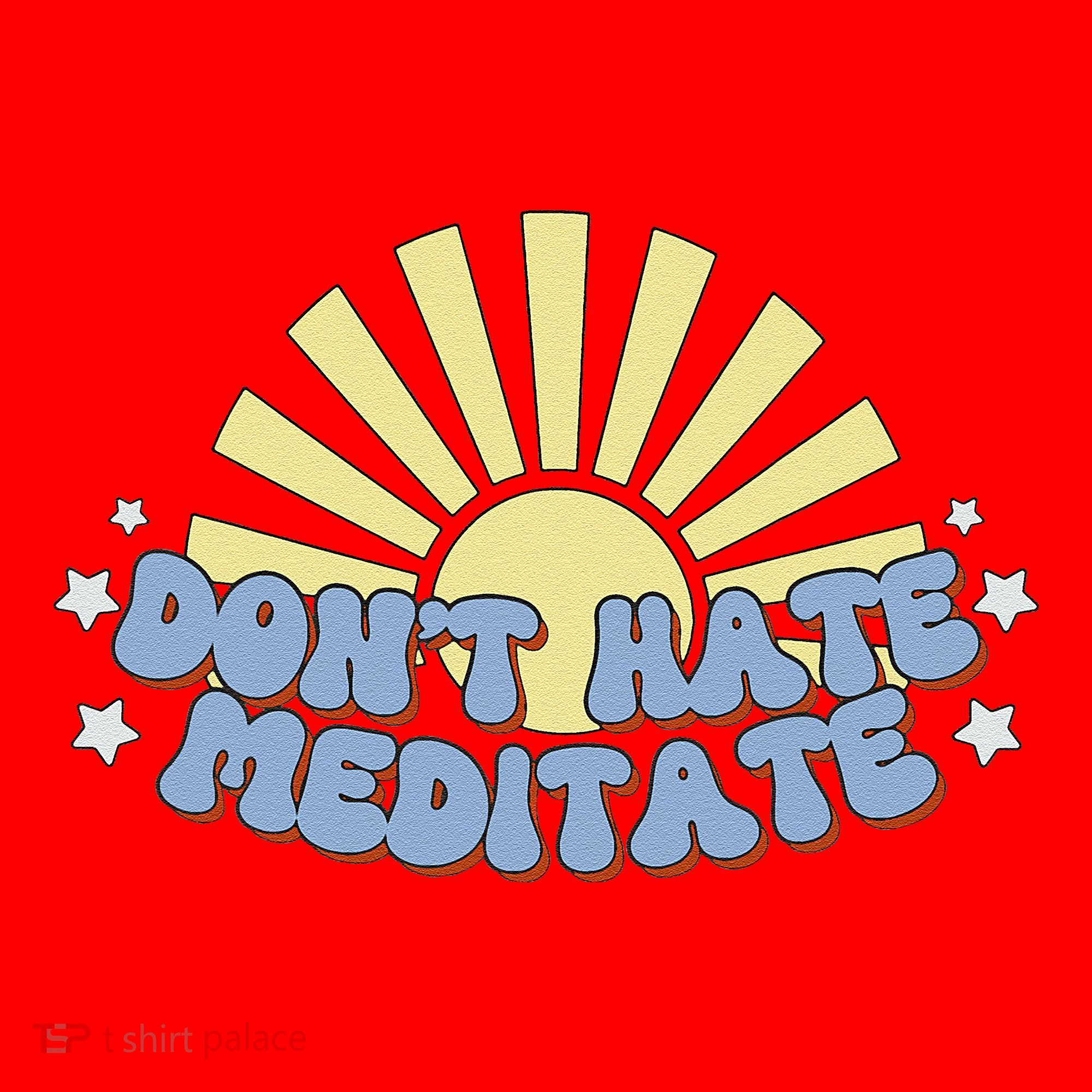 Don’T Hate Meditate Santa Hat