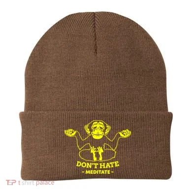 DonT Hate Meditate Beanie